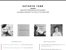 Tablet Screenshot of kathryntabb.com